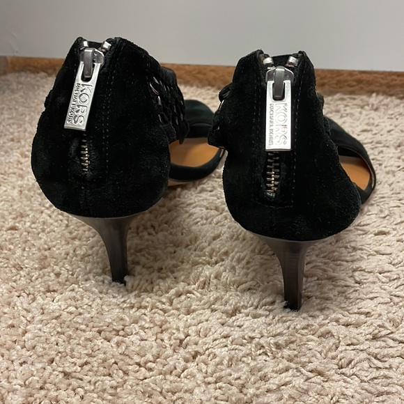 Michael Kors Black Suede Sandal - Picture 4 of 5